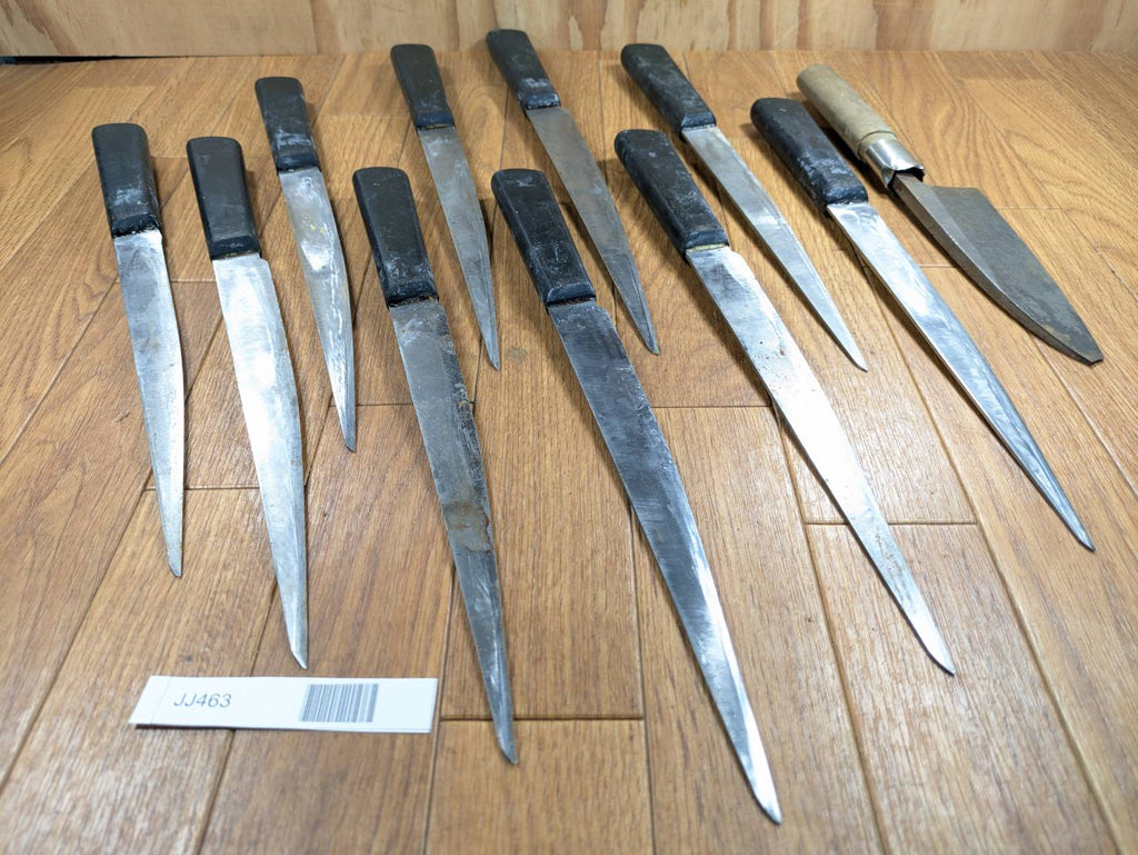 Damaged Lot of Japanese Chef's Kitchen Knives hocho set from Japan JJ463