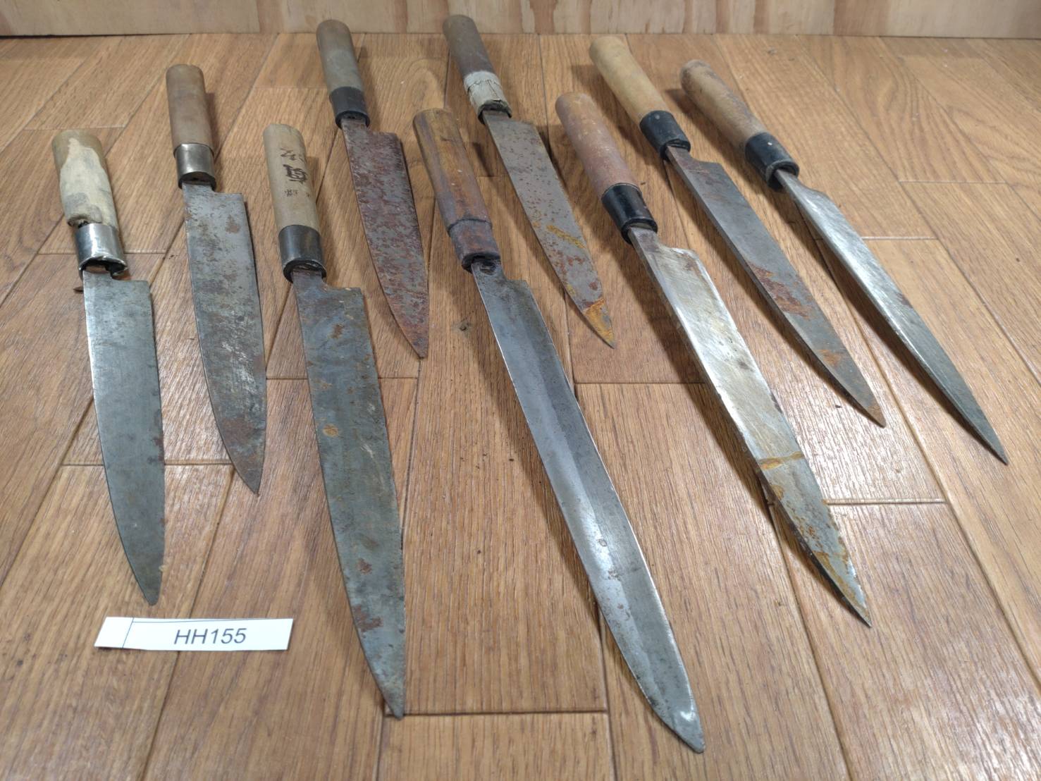 BROKEN DAMAGED Japanese Chef's Kitchen Knife Vintage from Japan HOCHO HH155