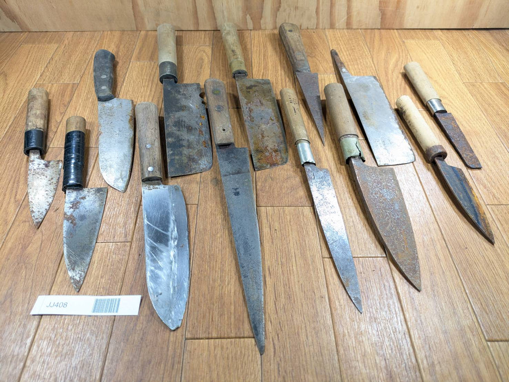 BROKEN DAMAGED Japanese Chef's Kitchen Knife Vintage from Japan HOCHO JJ408
