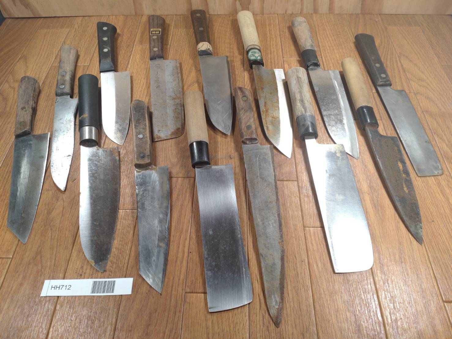 Damaged Lot of Japanese Chef's Kitchen Knives hocho set from Japan HH712