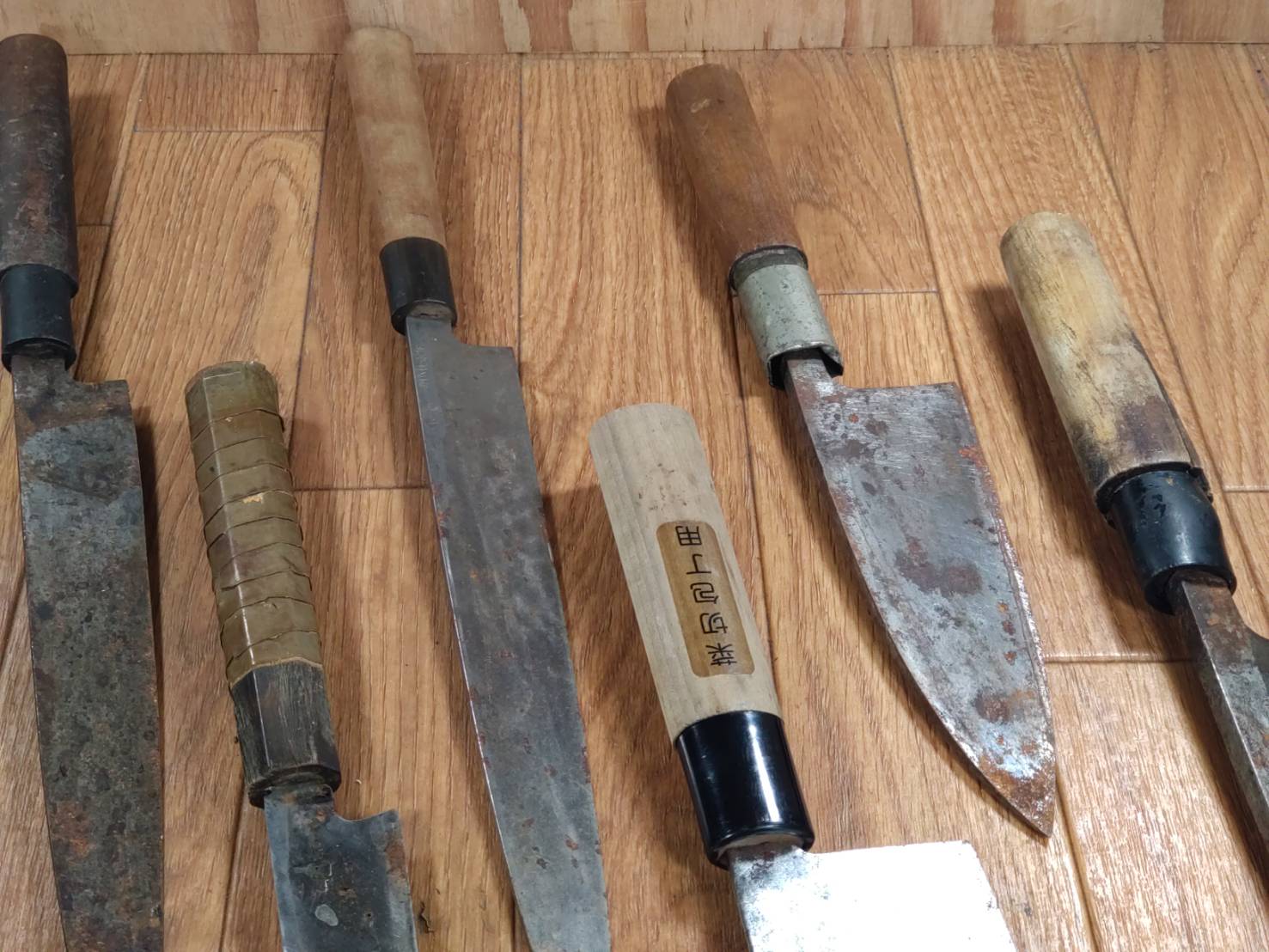 BROKEN DAMAGED Japanese Chef's Kitchen Knife Vintage from Japan HOCHO FF815