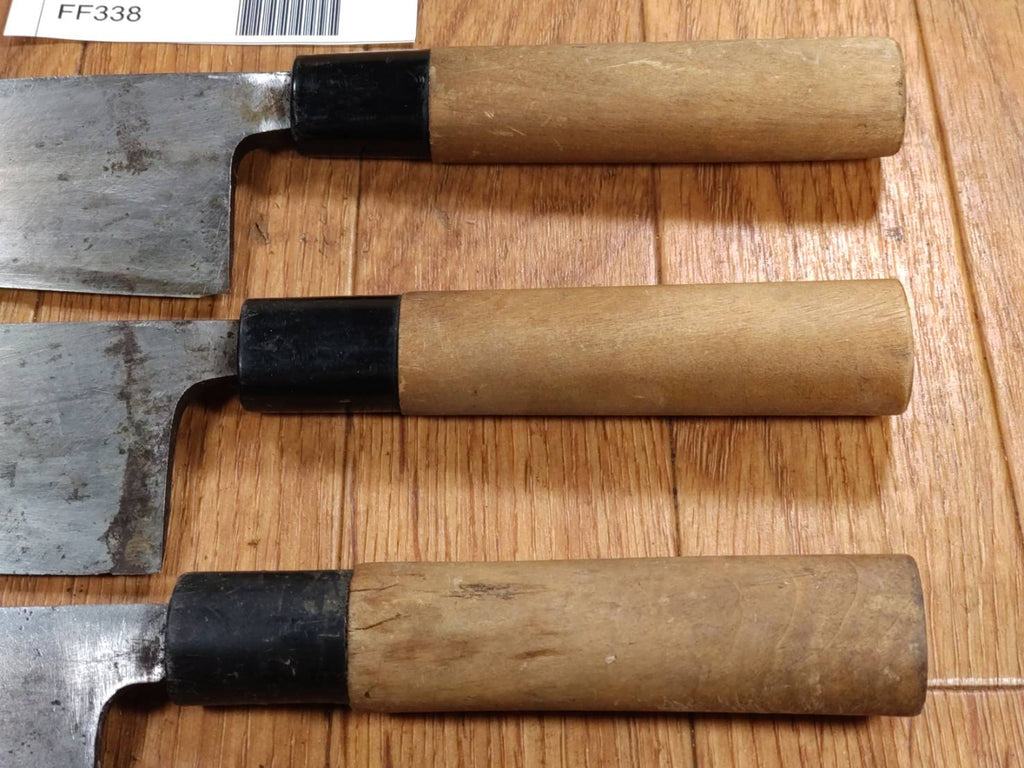 Japanese Chef's Kitchen Knife Set 3 Piece DEBA Vintage from Japan HOCHO FF338
