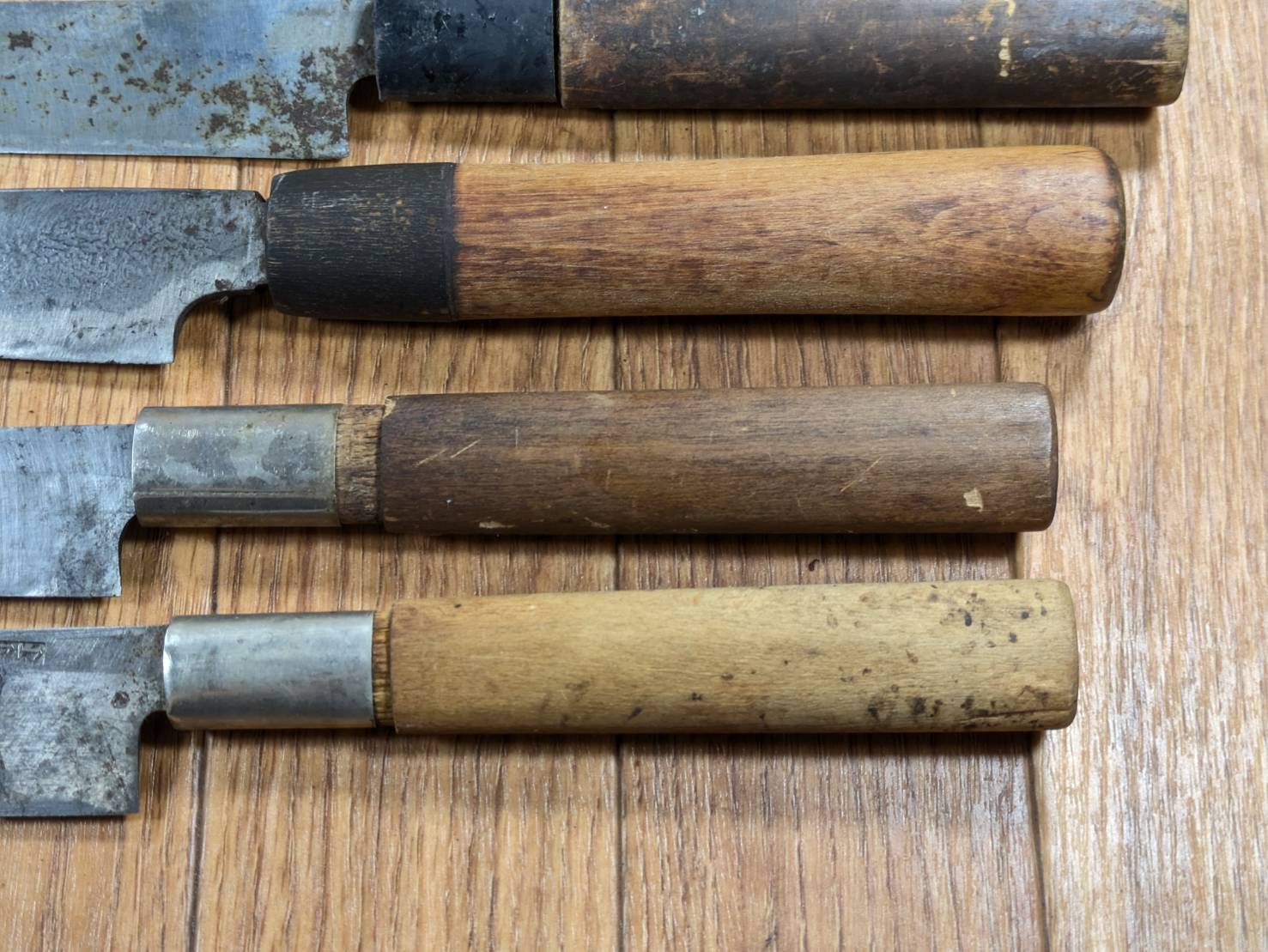 Japanese Chef's Kitchen Knife Set 5 Piece YANAGIBA DEBA Vintage from Japan HOCHO BB898