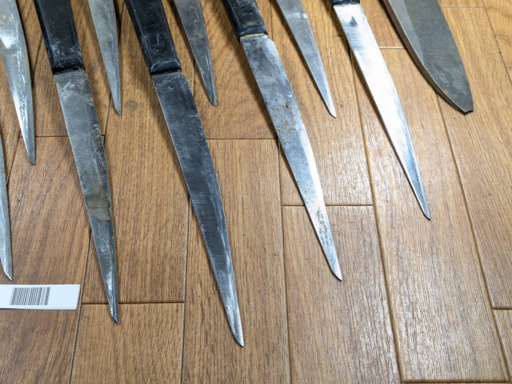 Damaged Lot of Japanese Chef's Kitchen Knives hocho set from Japan JJ463