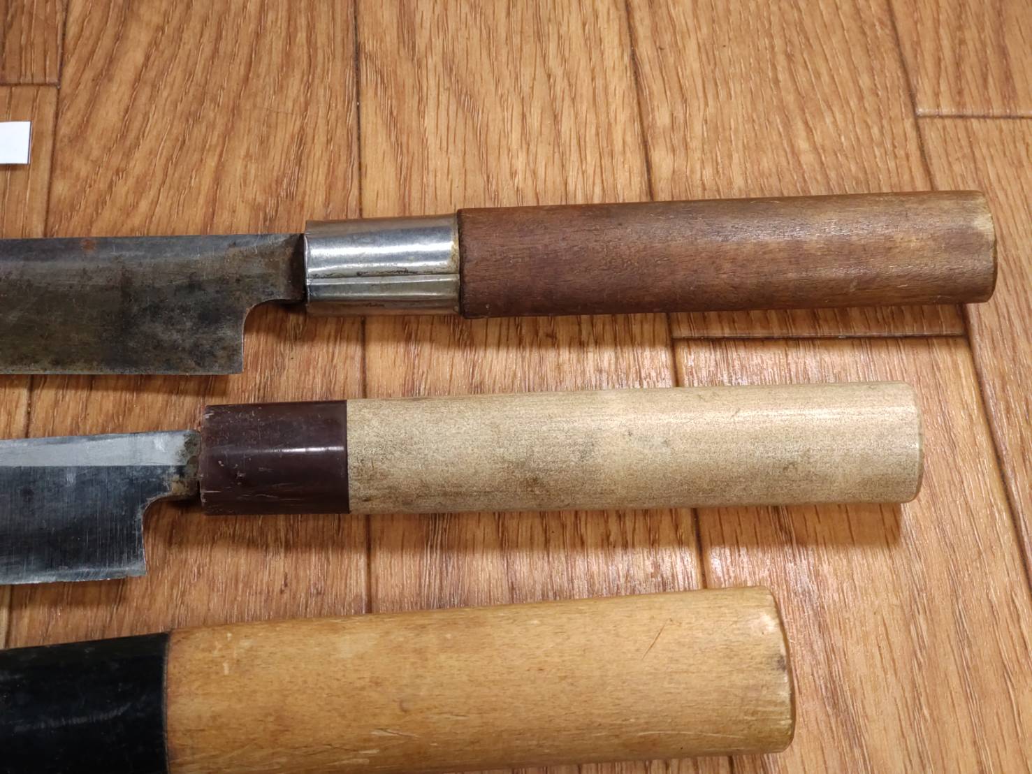 Japanese Chef's Kitchen Knife Set 5 Piece YANAGIBA DEBA Vintage from Japan HOCHO HH259