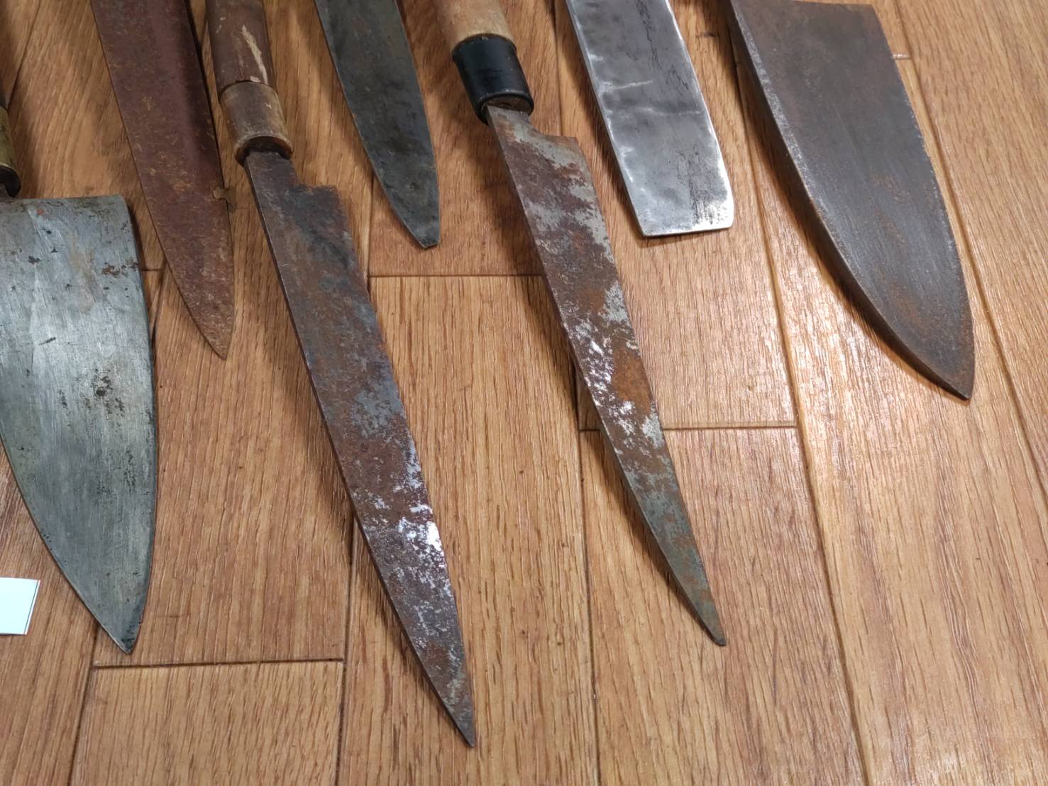 BROKEN DAMAGED Japanese Chef's Kitchen Knife Vintage from Japan HOCHO BB213