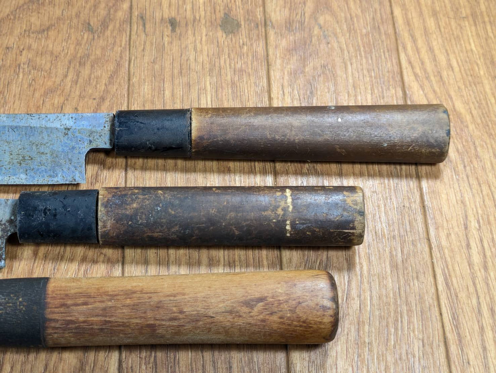 Japanese Chef's Kitchen Knife Set 5 Piece YANAGIBA DEBA Vintage from Japan HOCHO BB898