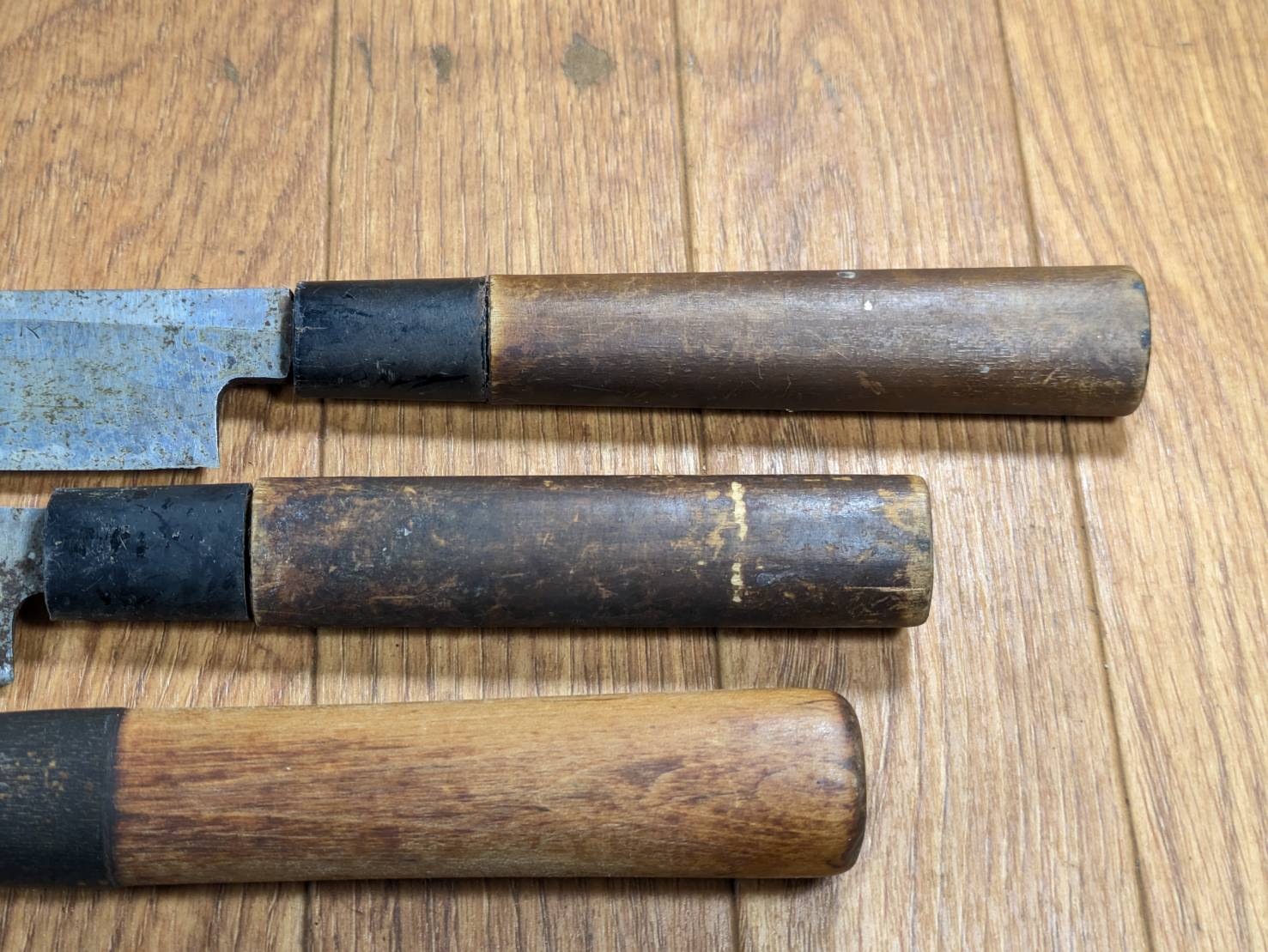 Japanese Chef's Kitchen Knife Set 5 Piece YANAGIBA DEBA Vintage from Japan HOCHO BB898