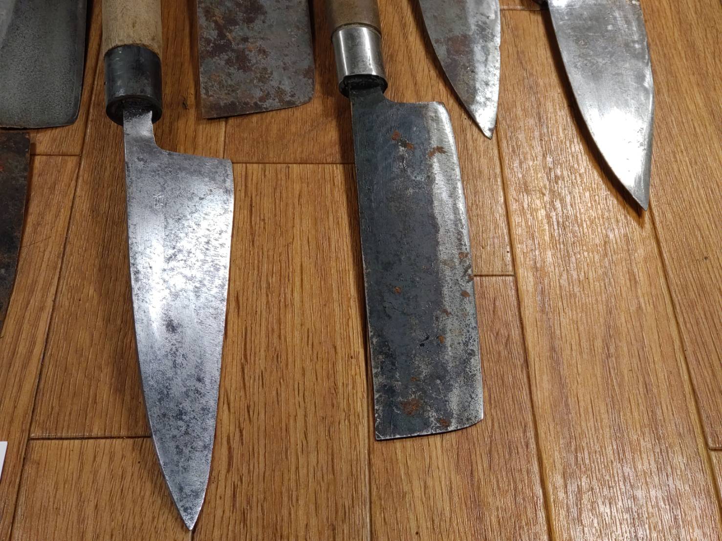 BROKEN DAMAGED Japanese Chef's Kitchen Knife Vintage from Japan HOCHO FF861