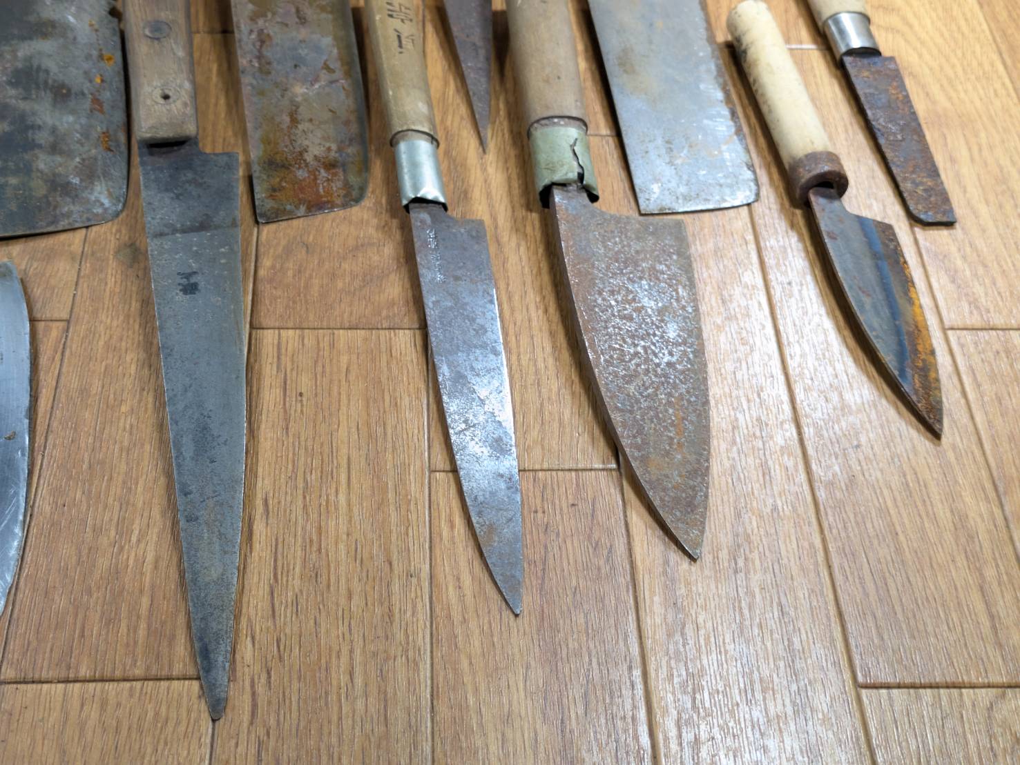 BROKEN DAMAGED Japanese Chef's Kitchen Knife Vintage from Japan HOCHO JJ408
