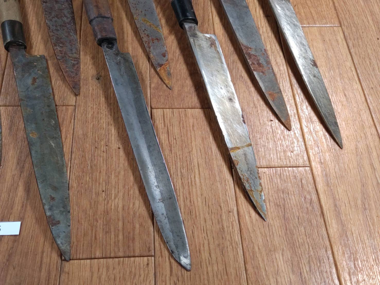 BROKEN DAMAGED Japanese Chef's Kitchen Knife Vintage from Japan HOCHO HH155