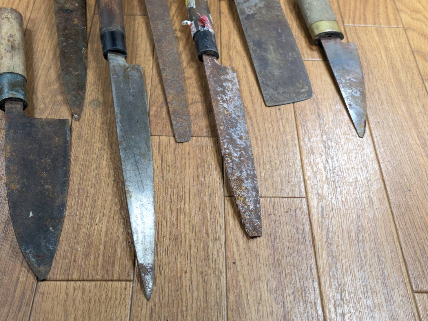 BROKEN DAMAGED Japanese Chef's Kitchen Knife Vintage from Japan HOCHO JJ400
