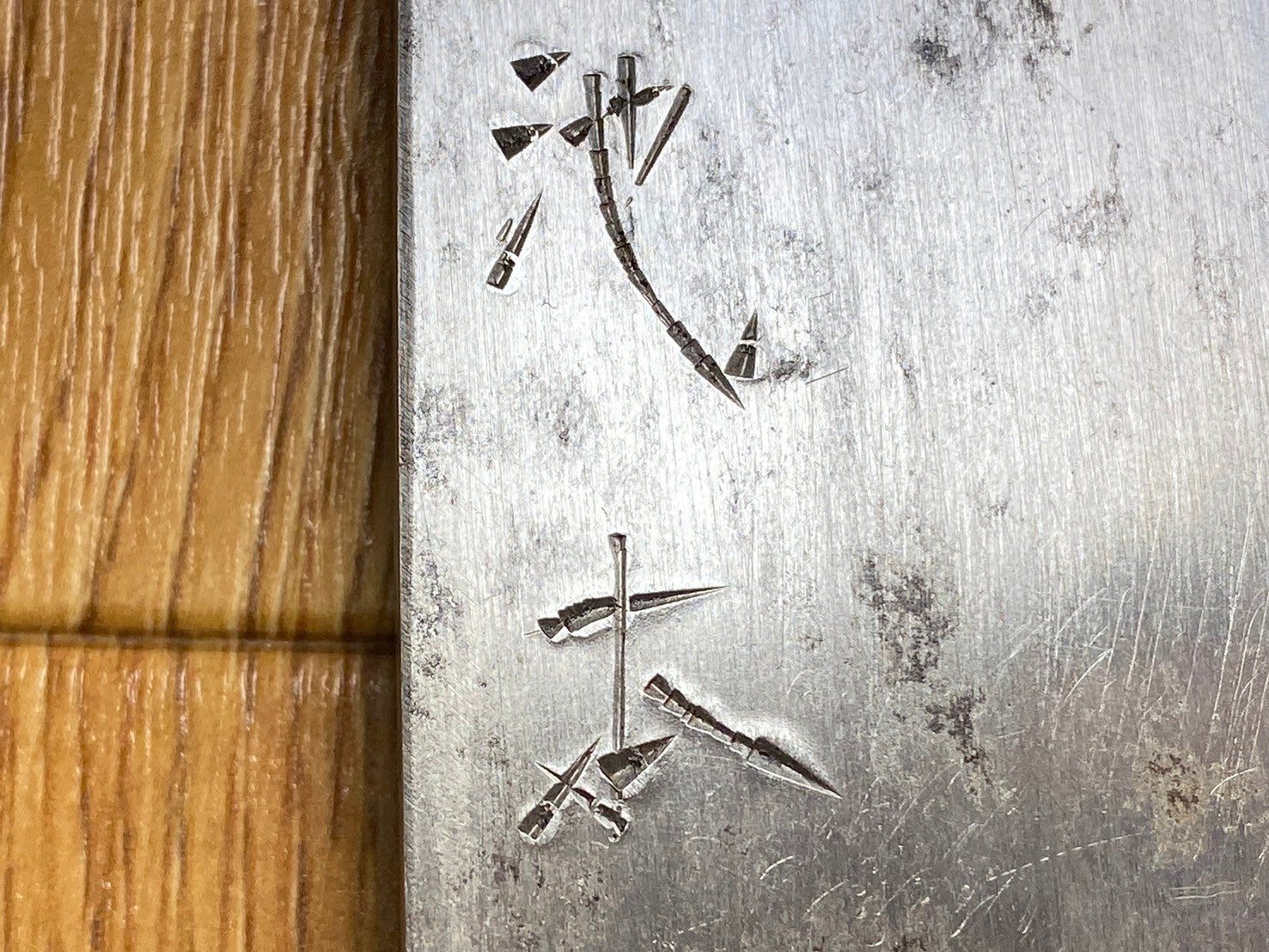 Japanese Chef's Kitchen Knife DEBA Vintage hocho OLD Cleavers from Japan 152/295mm HB620