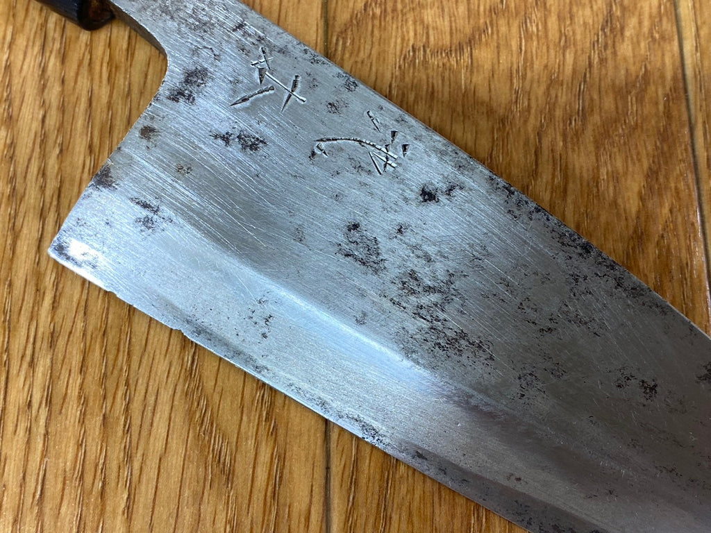 Japanese Chef's Kitchen Knife DEBA Vintage hocho OLD Cleavers from Japan 152/295mm HB620