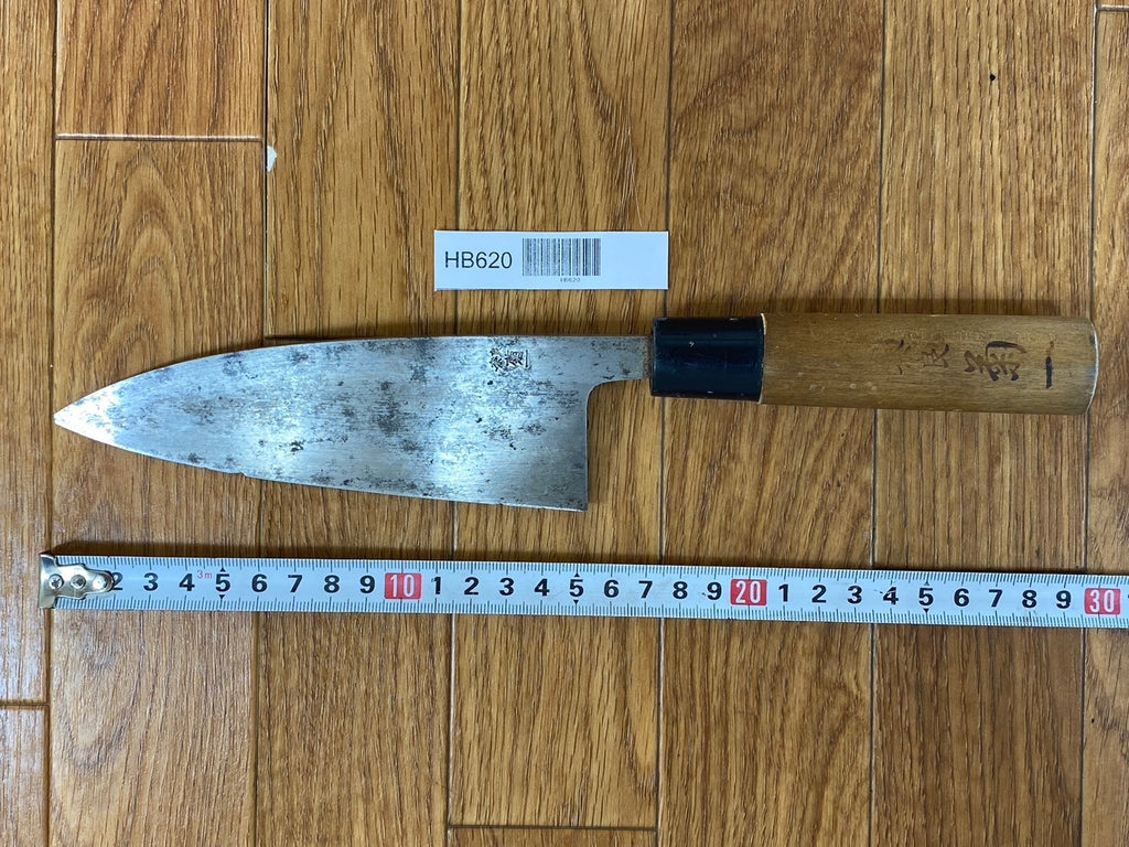 Japanese Chef's Kitchen Knife DEBA Vintage hocho OLD Cleavers from Japan 152/295mm HB620