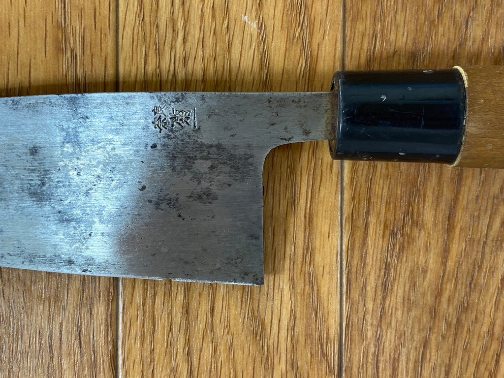 Japanese Chef's Kitchen Knife DEBA Vintage hocho OLD Cleavers from Japan 152/295mm HB620