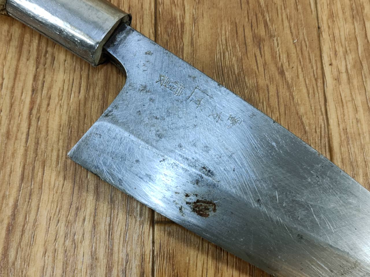 Japanese Chef's Kitchen Knife DEBA Vintage hocho OLD Cleavers from Japan 152/285mm UU467
