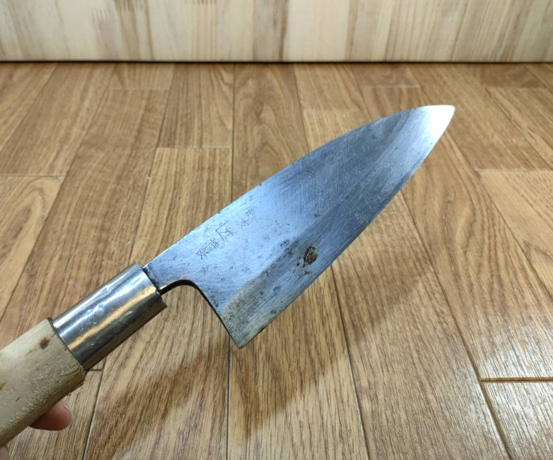 Japanese Chef's Kitchen Knife DEBA Vintage hocho OLD Cleavers from Japan 152/285mm UU467