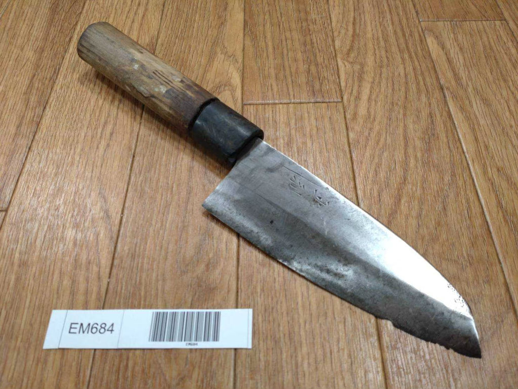 Japanese Chef's Kitchen Knife DEBA Vintage hocho OLD Cleavers from Japan 140/268mm EM684