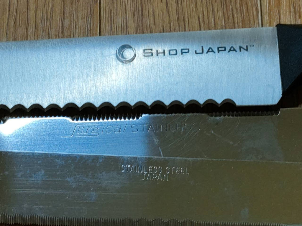 Damaged Lot of Japanese Chef's Kitchen Knives hocho Bread set from Japan UU785
