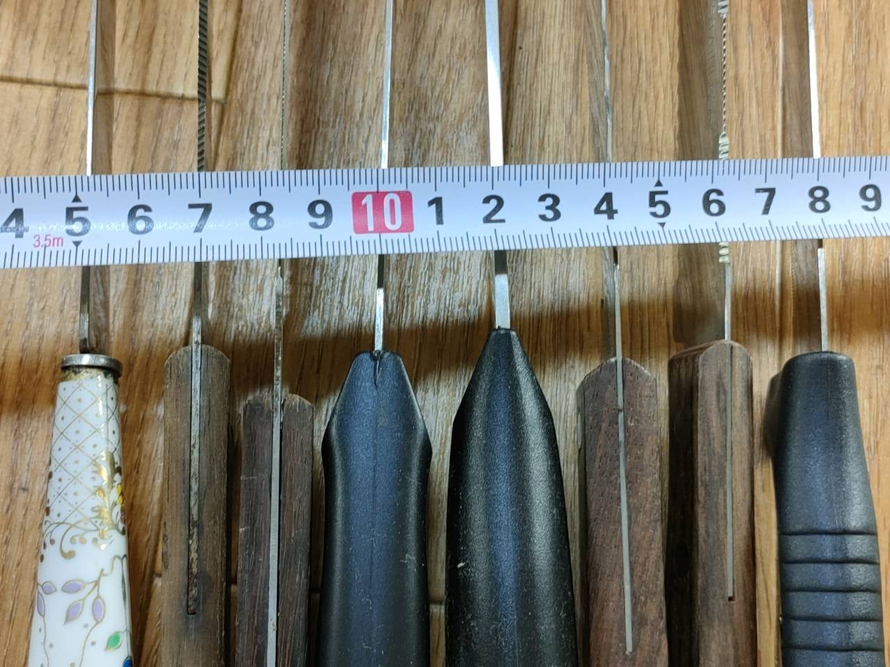 Damaged Lot of Japanese Chef's Kitchen Knives hocho Bread set from Japan UU785