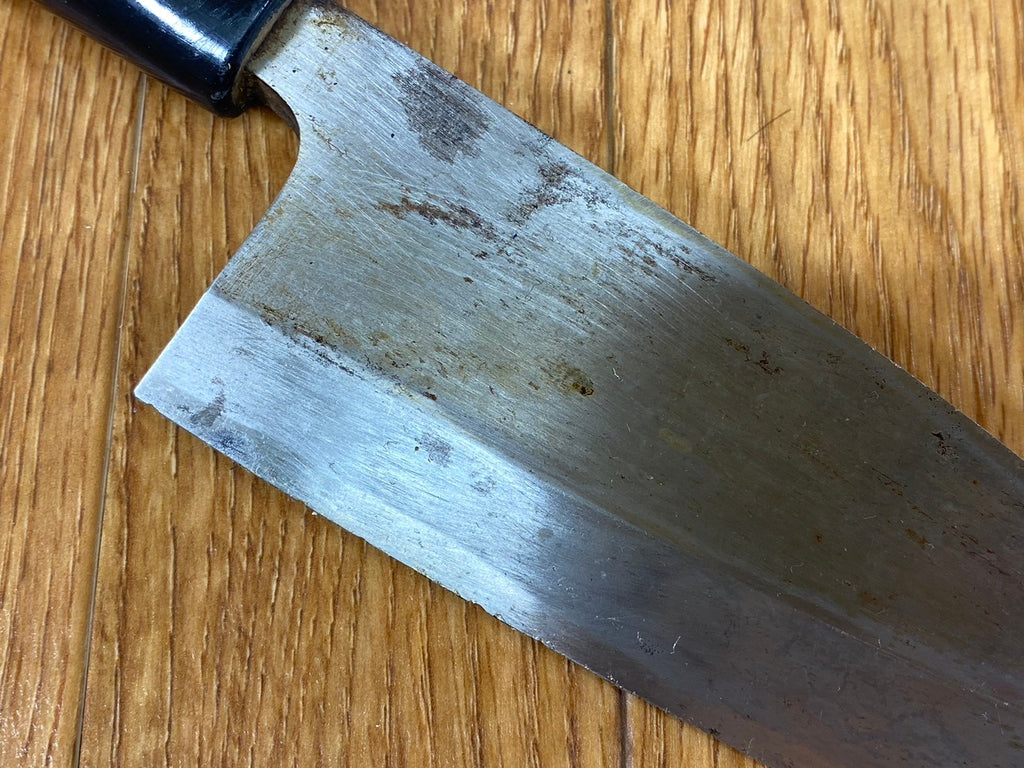 Japanese Chef's Kitchen Knife DEBA Vintage hocho OLD Cleavers from Japan 150/285mm QA953