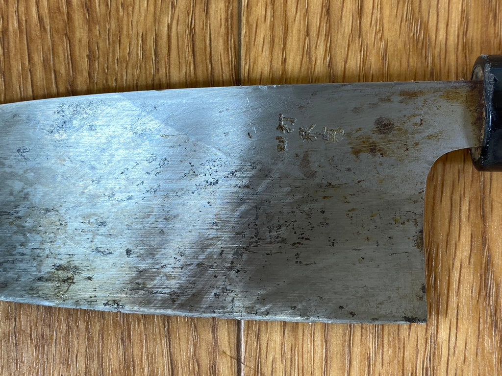 Japanese Chef's Kitchen Knife DEBA Vintage hocho OLD Cleavers from Japan 150/285mm QA953
