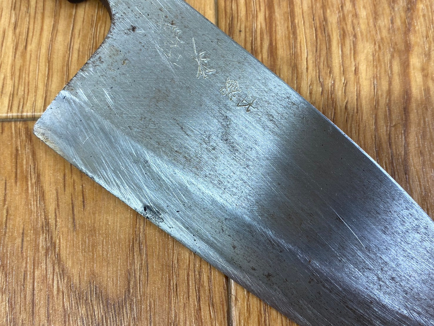 Japanese Chef's Kitchen Knife DEBA Vintage hocho OLD Cleavers Hand Made from Japan 134/265mm QA962