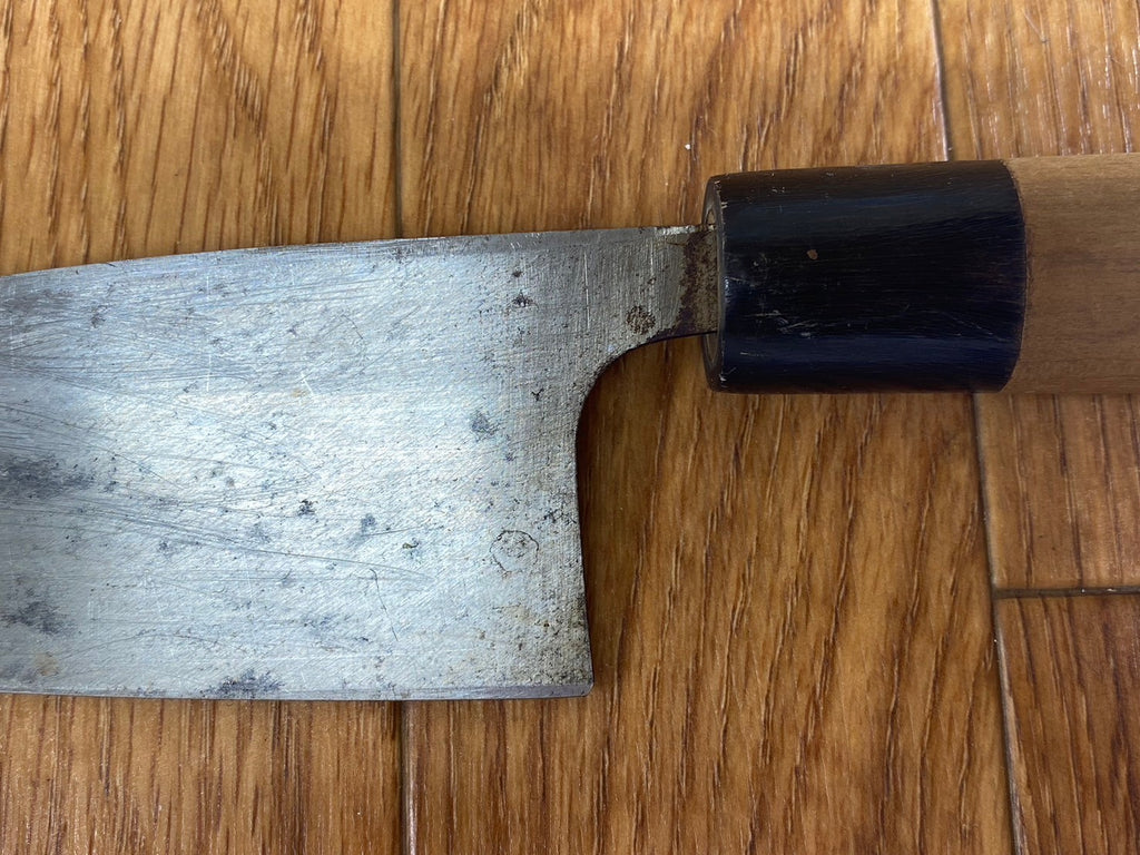 Japanese Chef's Kitchen Knife DEBA Vintage hocho OLD Cleavers Hand Made from Japan 134/265mm QA962