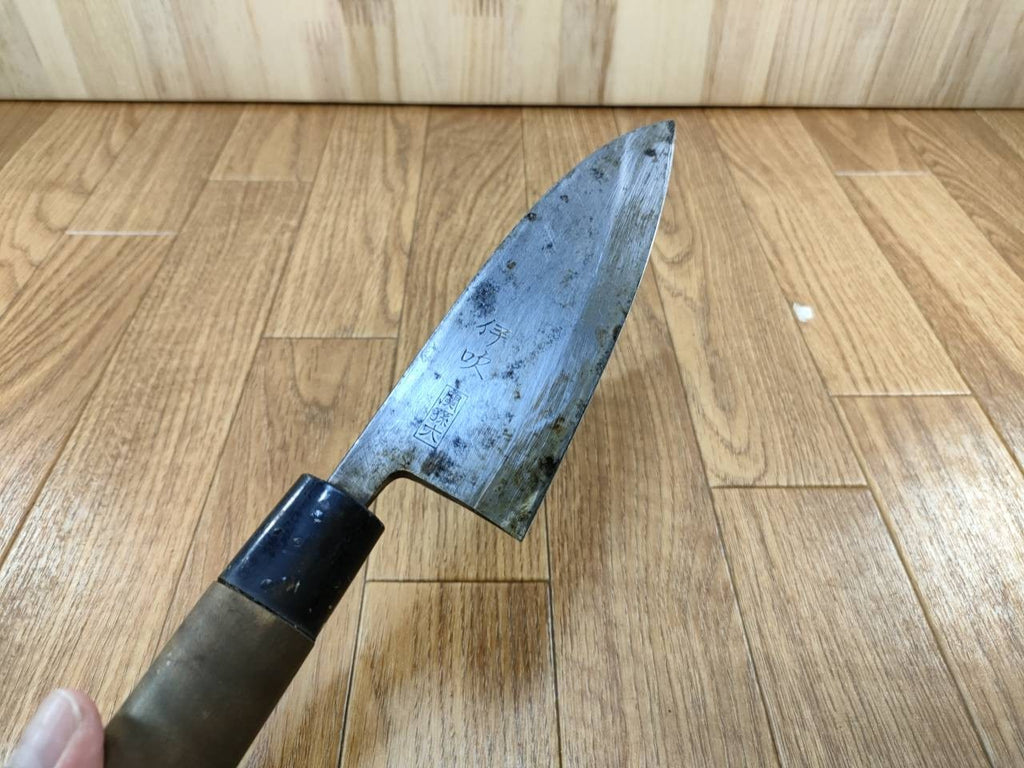Japanese Chef's Kitchen Knife DEBA Vintage hocho OLD Cleavers from Japan 153/290mm UU241