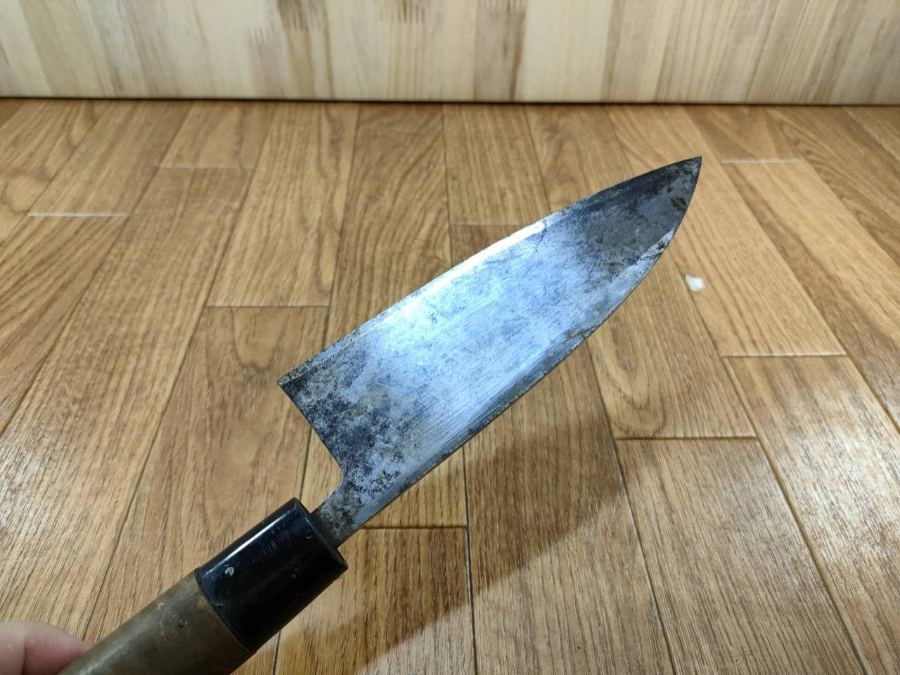 Japanese Chef's Kitchen Knife DEBA Vintage hocho OLD Cleavers from Japan 153/290mm UU241