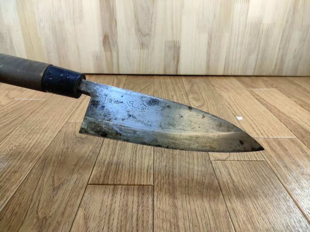 Japanese Chef's Kitchen Knife DEBA Vintage hocho OLD Cleavers from Japan 153/290mm UU241