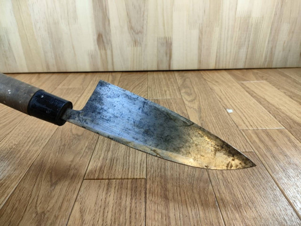 Japanese Chef's Kitchen Knife DEBA Vintage hocho OLD Cleavers from Japan 153/290mm UU241