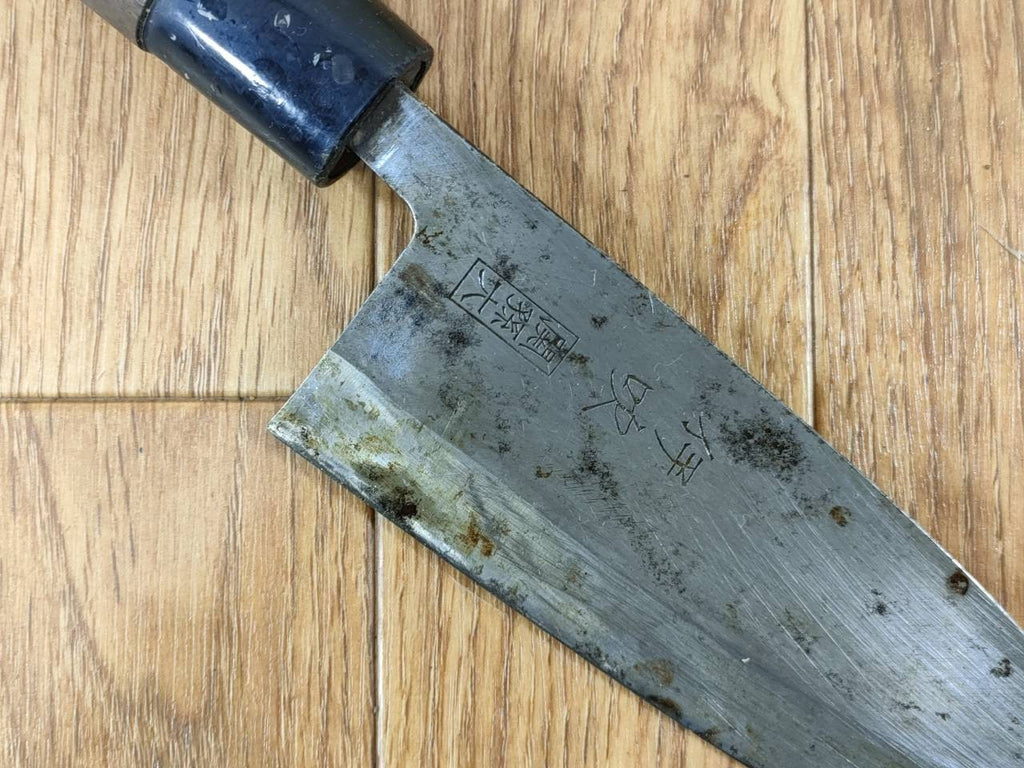 Japanese Chef's Kitchen Knife DEBA Vintage hocho OLD Cleavers from Japan 153/290mm UU241