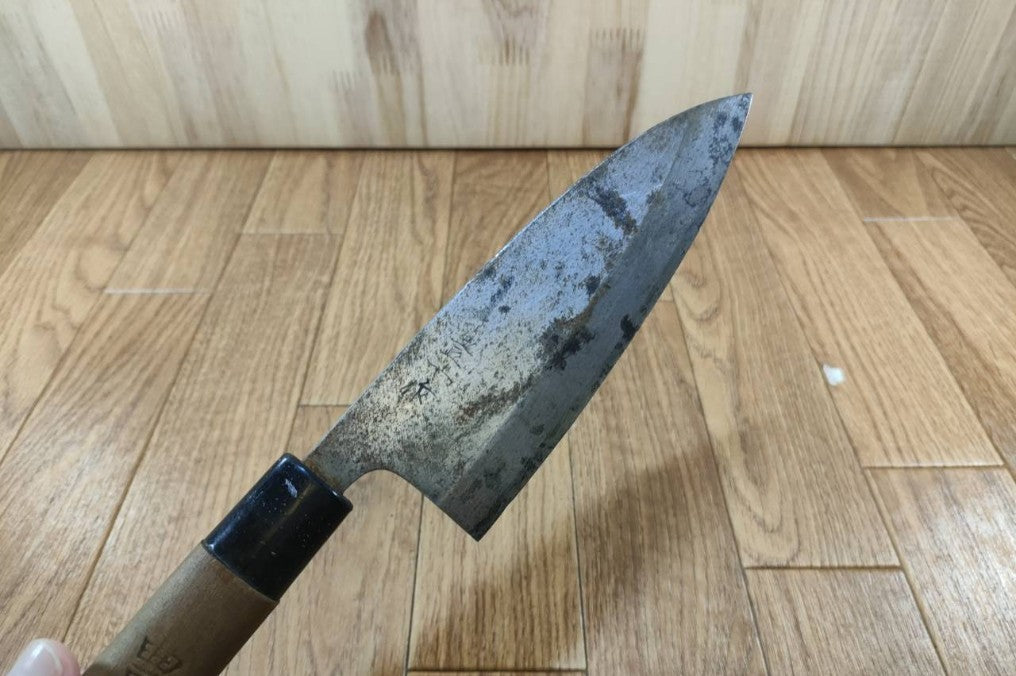 Japanese Chef's Kitchen Knife DEBA Vintage hocho OLD Cleavers from Japan 152/290mm UU271