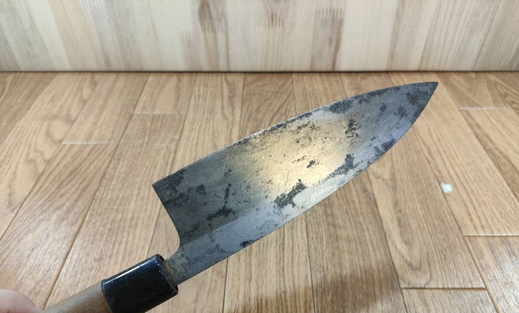 Japanese Chef's Kitchen Knife DEBA Vintage hocho OLD Cleavers from Japan 152/290mm UU271