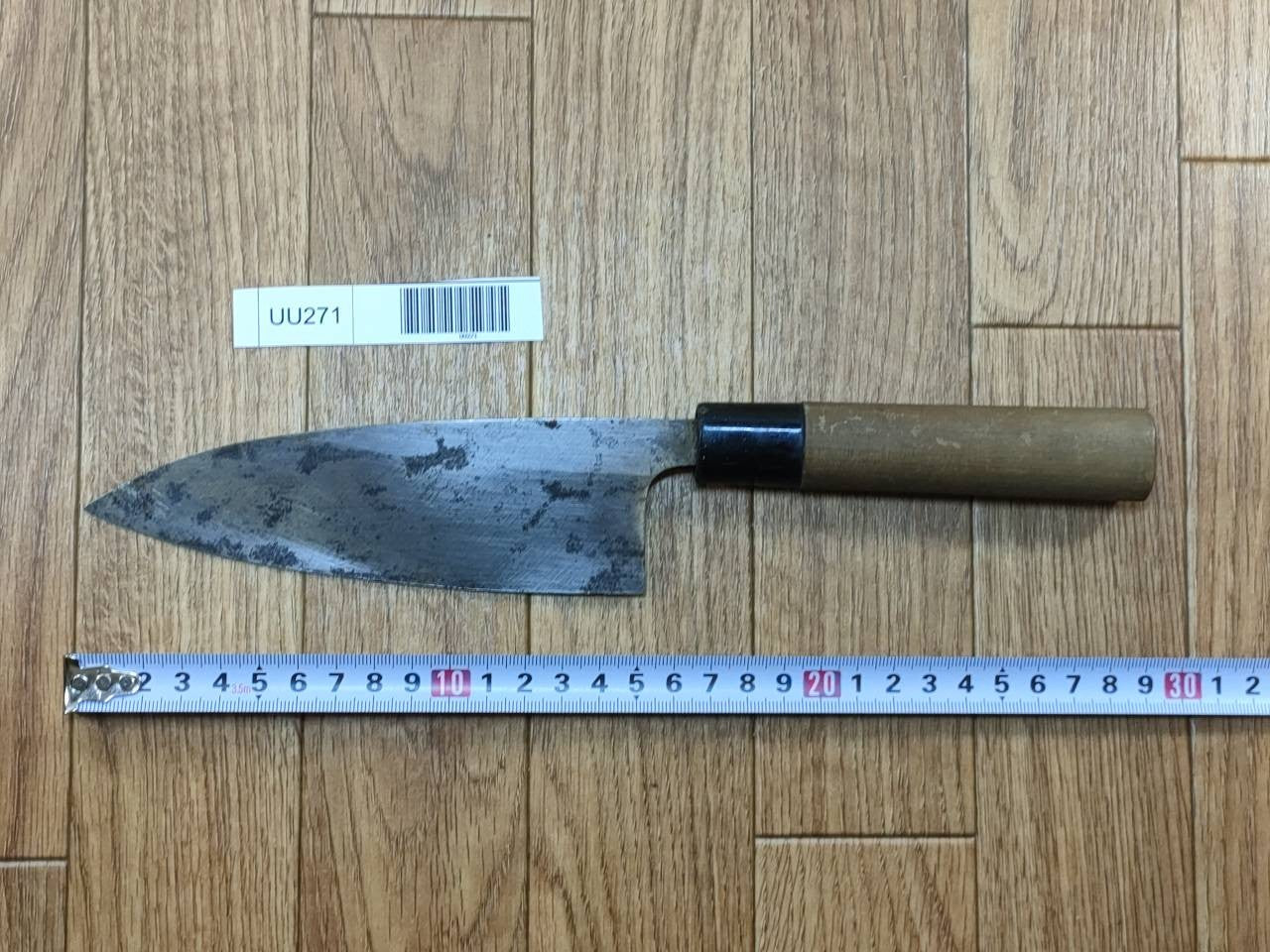 Japanese Chef's Kitchen Knife DEBA Vintage hocho OLD Cleavers from Japan 152/290mm UU271